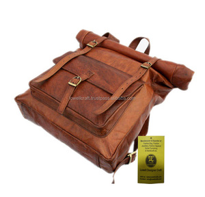 Elegante estilo Ins cuero genuino mensajero cum mochila duradero característica bolso - Product Image 2