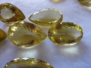 หินเลมอนควอตซ์ธรรมชาติอัญมณีคริสตัลแท้หินบำบัดสีฟ้าโคลเวอร์เพชรแก้วผลิตจากอินเดีย - Product Image 3