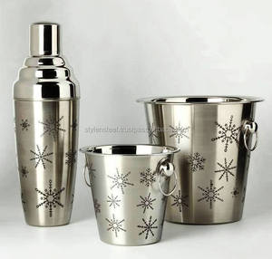 Bar-Ware ชุดอุปกรณ์แกะสลัก,ชุดเครื่องเชกค็อกเทลบาร์สเตนเลสชุดของขวัญบาร์ชุดอุปกรณ์เสริมที่กำหนดเองชุดบาร์เทนเดอร์ทองคำโรสโกลด์ - Product Image 1