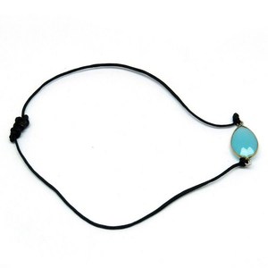 Shri Ashapura Jewels - Brazalete de Plata de Ley 925 con Cuentas de Calcedonia Aqua Certificada por Christian, Joyería Casual/Deportiva para Bodas - Product Image 2