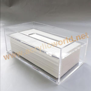 Boîte à mouchoirs prix usine porte-serviettes en acrylique transparent boîte à mouchoirs boîte à mouchoirs/porte-serviettes - Product Image 4