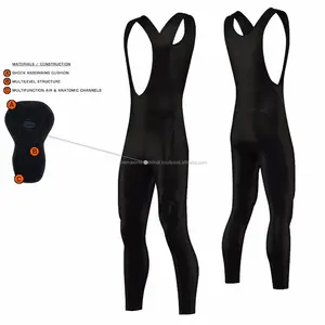 Cycling Bib Tights Padded Cycle Long Trousers Pants Leggings Anti Bac Pad