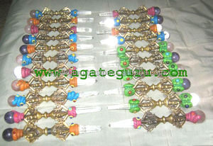 แท่งบำบัดผสมกับจักระแค็บไม้กายสิทธิ์ทิเบตที่มีเอกลักษณ์เฉพาะ dezine คุณภาพดีที่สุด - Product Image 1