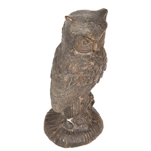 งานประติมากรรมรูปนกฮูกทองเหลืองอินเดีย ทำมือ สำหรับตกแต่งบ้าน ของขวัญ ขนาด 2.4 x 2.4 นิ้ว รุ่น SMG-345 - Product Image 2