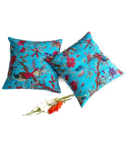 ชุดคอลเลกชั่นอินเดีย Kantha ปลอกหมอนอิงปักลายสวรรค์ด้วยเทคนิคการถัก - Product Image 5