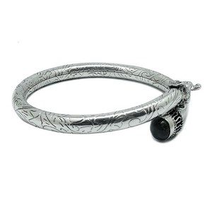 Bracelet à breloques Shri Ashapura en labradorite taille ovale style bohème, en argent sterling 925, certifié par un tiers, unisexe - Product Image 5