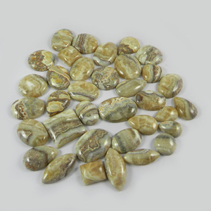 35 pièces Fou Naturel Agate De Dentelle 100 gms forme Libre Cabochon Pierres Précieuses En Vrac IG0584 - Product Image 3