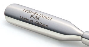 Nghia ชุดดูแลเล็บ P-08ระดับมืออาชีพ, ที่ดันหนังกำพร้าสแตนเลสสตีลสีเทาทนทาน - Product Image 4