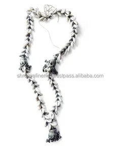Banjara Cowri shell pendant tribal boho necklace