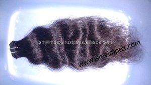 Cabello humano Natural remy, ondulado 100% sin procesar, indio, sin caída y enredado, de la india - Product Image 3