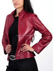 Premium femmes en cuir véritable veste nouveauté élégant mode vêtements d'extérieur à la mode décontracté élégant dames manteau en cuir - Product Image 5