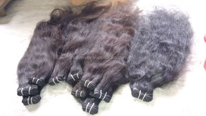Meilleures ventes d'extensions de cheveux humains crus du sud de l'Inde Loose Deep Wave & Natural Style Direct from the Temple - Product Image 6