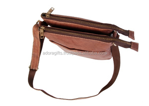 Vintage Leather <b>Mens</b> <b>Sling</b> <b>Bag</b> / Messenger <b>Bag</b> /<b>Mens</b> Shoulder <b>Bag</b> - Product Image 3