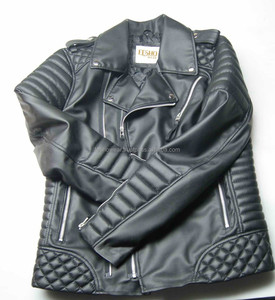Blouson bombardier motard coupe ajustée pour hommes léger et durable en peau de mouton en cuir PU vêtements d'extérieur finition enduite OEM approvisionnement personnalisé - Product Image 1
