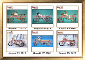 Modèle de vélo antique, artisanat en métal, décoration d'intérieur, figurine de vélo vintage, miniatures - Product Image 6