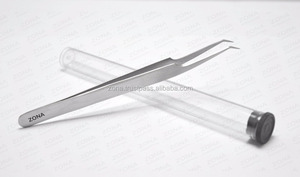 Professional Eyelash Extension Tweezers <b>Plastic</b> Tube Packaging Lashes Tweezers <b>Slide</b> Blistered Packed Under Private Label - Product Image 5