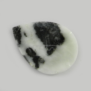 Zebra-cabujones cuadrados de jaspe Natural, 20x28mm, 5,36 gms, piedras sueltas para fabricación de joyas - Product Image 2