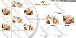 Azulejos de pared con patrón de flores de cerámica 3D clásico moderno, las mejores ventas, acabado brillante pulido, embalaje estándar para baño, ladrillo refractario - Product Image 3