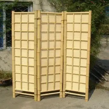 Pantallas decorativas de bambú de bajo coste/separadores de habitación