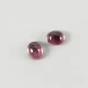 Doğal pembe turmalin kuvars 5x4mm Oval Cabochon 0.3 Cts gevşek taş