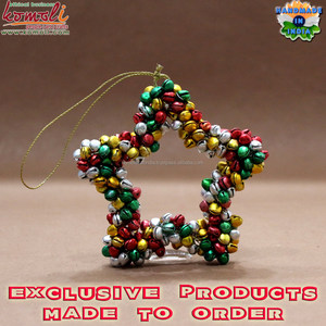 Venta al por mayor de cascabeles de metal adorno de corazón decoración de Navidad para árbol, artesanías de vacaciones y decoración festiva - Product Image 2