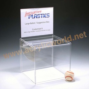 Boîte de ballons en acrylique avec serrure, boîte à démonstration, stimulation - Product Image 4