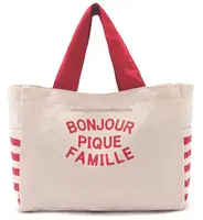 Bolsa de lona de algodón Natural, bolso de compras con logotipo personalizado
