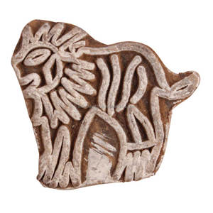 Bloques de Impresión Textil de Madera Hechos a Mano con Diseño de León, Arte Decorativo, Mayorista, Forma WB-3085 - Product Image 1