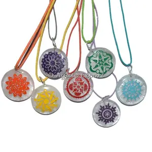 Traditional 7 Chakra Set Crystals Pendants: Price seven Chakra Pendants Set natural