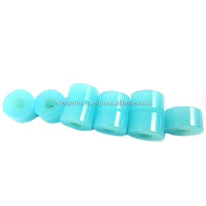 Aqua-Cuentas de Calcedonia para neumáticos, 14x8x4,5mm, piedras preciosas lisas, agujero grande, IG0101 - Product Image 3