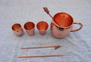 100% Food Safe Pure Copper Shot <strong>Cup</strong> From India - Product Image 5