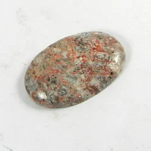 Piel de leopardo jasper 3,26 gms cabujón Oval 18*27mm piedras para joyería IG1422