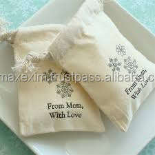 ถุงผ้าฝ้ายมัสลินมีเชือกผูกปากถุงช้อปปิ้งพิมพ์แบบกำหนดเอง - Product Image 2