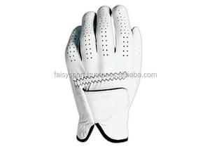 Gant de golf en cuir antidérapant hommes femmes respirant en peau de mouton poignée souple gants de golf personnalisés blanc Logo personnalisé - Product Image 6