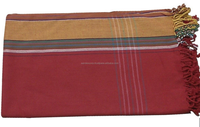 Paréos de plage RM172 en coton uni à séchage rapide, écologiques, toutes saisons, couleurs personnalisables, exportateur en Inde.