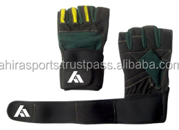 ถุงมือหนังสำหรับออกกำลังกายแบบครึ่งนิ้วสำหรับชายและหญิง, ถุงมือหนังสำหรับออกกำลังกายฟิตเนสยิมยกน้ำหนัก - Product Image 2