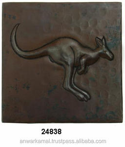 Cuivre antique gravé avec des carreaux design cangourou de haute qualité pour les murs - Product Image 2