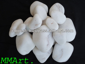 Cailloux de pierre de quartz blanc pour la décoration de maison et de jardin de paysage - Product Image 4