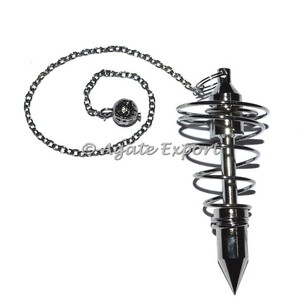 Tiny 3 péndulos de metal negro Isis para aplicaciones escolares tradicionales de Feng Shui Healing Gemstone - Product Image 5