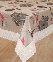 Nouveau motif floral jacquard luxueux personnalisable 100% coton linge de table doux écologique pour les Offre Spéciale