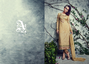 Robe Salwar Kameez de styliste, broderie lourde, Style indien et marocain, avec diamant, travail, grande taille - Product Image 6