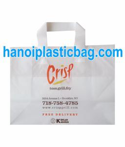 LDPE or HDPE soft loop handle plastic <b>bag</b>/Hot loop handle <b>bag</b> Vietnam - Product Image 4
