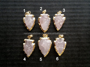 สร้อยคอหัวลูกศรควอตซ์สีเงินสเตอร์ลิงพร้อมอุปกรณ์เสริมที่สมบูรณ์แบบสำหรับของขวัญวันครบรอบแต่งงานงานหมั้น - Product Image 2