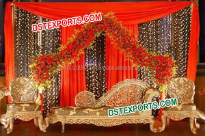 Jodha Akbar โซฟาจัดงานแต่งงาน Thorne ชุดโซฟาเวทีแต่งงานที่สวยงามสำหรับแผนกต้อนรับเวทีการออกแบบที่ทันสมัยโซฟาปาร์ตี้หรูหรา UK
 - Product Image 3