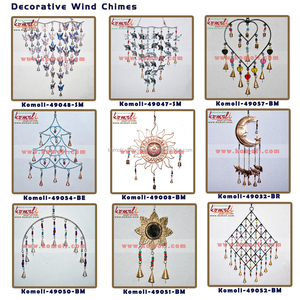 เหล็กศิลปะช้างกระดิ่งลมตะวันตกตกแต่งบ้านทำจากดินเผากระดิ่งลมโลหะเทคนิคการทาสี - Product Image 4