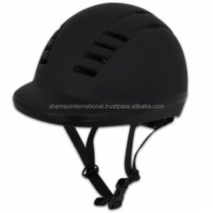 Shemax — casque d'équitation noir L, ajustable, léger et confortable, protection de 60 à 62cm - Product Image 1
