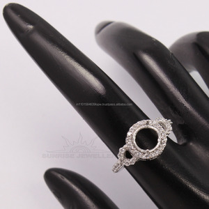 แหวนแต่งงานแบบคลาสสิกสวยงามทุกขนาด8มม. CZ แหวนพลอย925สเตอร์ลิงสีเงินชุดทางเลือกของคุณสำหรับทุกเพศ - Product Image 6