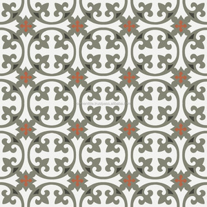 กระเบื้องซีเมนต์เคลือบสี Encaustic Cement Tile-CTS 3.8 ขนาด 150x150 มม. กระเบื้องตกแต่งภายในสไตล์โมเดิร์นสำหรับวิลล่า สีดำ ทนกรด - Product Image 3