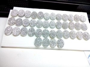 หินอาเกตดรูซี่ธรรมชาติ 100% รูปทรงวงรี พลอยเม็ดเดี่ยว ประกายระยิบระยับ หินกึ่งมีค่า สำหรับทำเครื่องประดับ ใช้ตกแต่งอย่างมีสไตล์ - Product Image 3