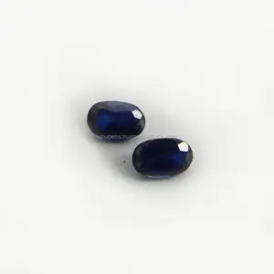 사랑스러운 찾고 귀중한 나노 보석 블루 사파이어 4X6mm 타원형 컷 0.67 Cts 느슨한 IG3705